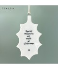 Porcelain Holly Hanger | Memories made at Christmas